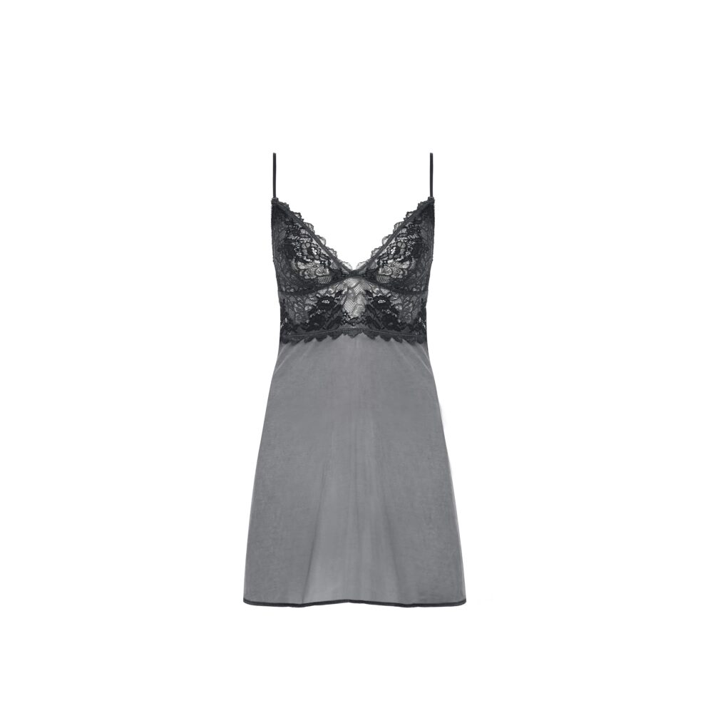 wacoal-lace-perfection-charcoal-chemise-cutout - Victoria's Little Bra Shop