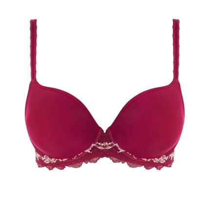 close up of Wacoal Lace Perfection Contour Bra in Cerise - Victoria's ...