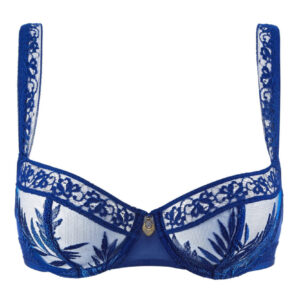 buy the Aubade Parenthese Tropicale Half Cup Bra Electric Blue