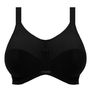 Elomi Energise Underwired Sports Bra Black close up