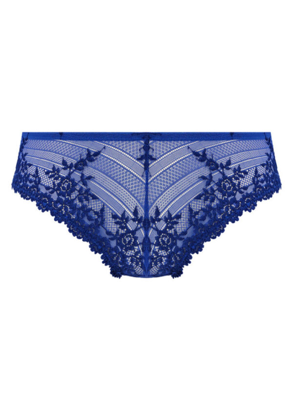 Wacoal Embrace Lace Tanga Beaucoup Blue/Bellwether Blue cutout