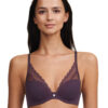 buy the Chantelle Norah Chic Plunge Bra Aubergine