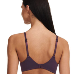 Chantelle Norah Chic Plunge Bra Aubergine back