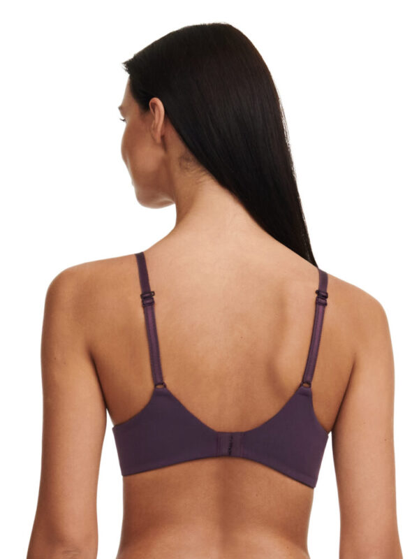 Chantelle Norah Chic Plunge Bra Aubergine back