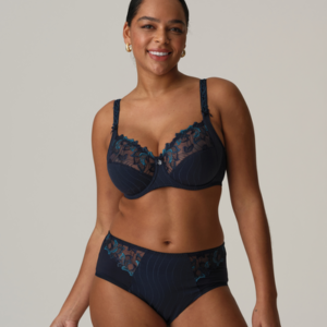 PrimaDonna Deauville Full Cup Bra Velvet Blue with full brief