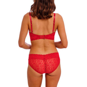 Wacoal Halo Lace Brief Equestrian Red back