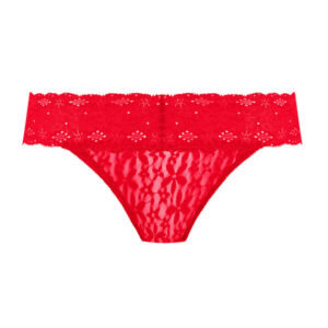 Wacoal Halo Lace Brief Equestrian Red close up