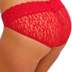 Wacoal Halo Lace Brief Equestrian Red side