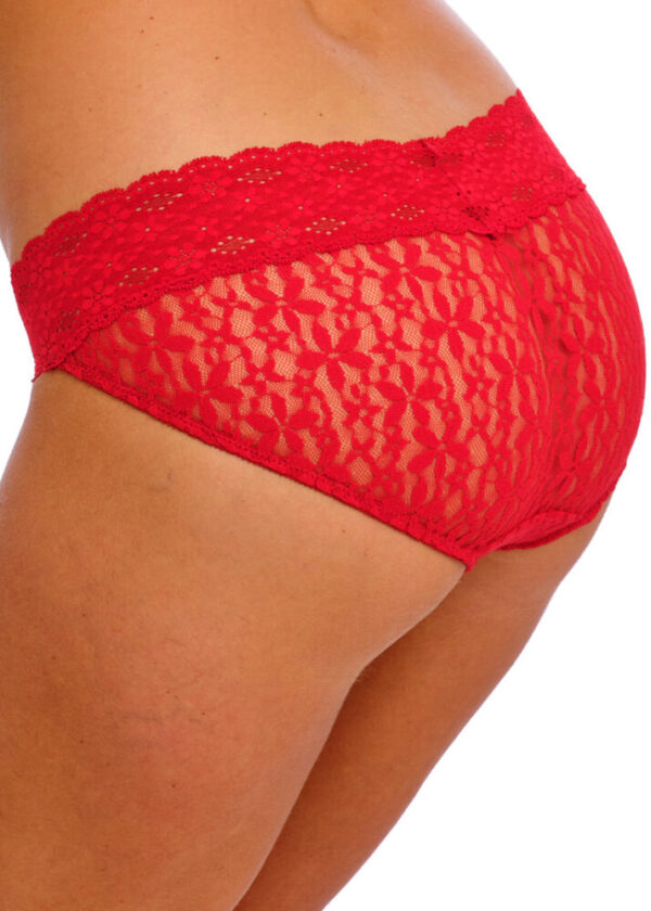 Wacoal Halo Lace Brief Equestrian Red side