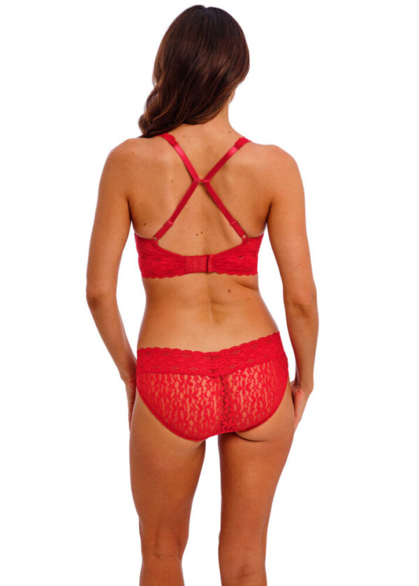 Wacoal Halo Lace Bralette Equestrian Red crossover