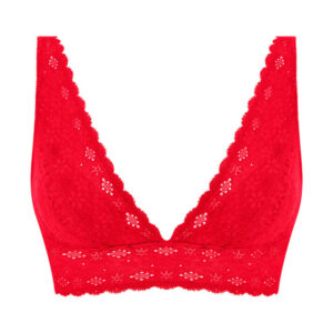 Wacoal Halo Lace Bralette Equestrian Red cutout