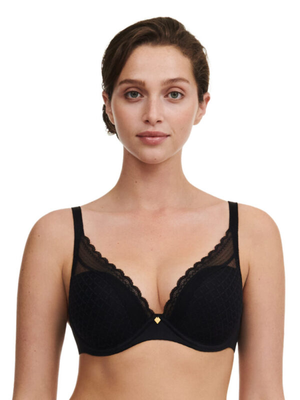 buy the Chantelle Norah Chic Plunge Bra Black