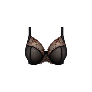 Elomi Teagan Plunge Bra Black Almond cutout