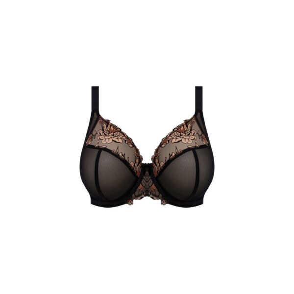 Elomi Teagan Plunge Bra Black Almond cutout