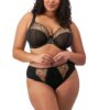 Elomi Teagan Plunge Bra Black Almond with brief