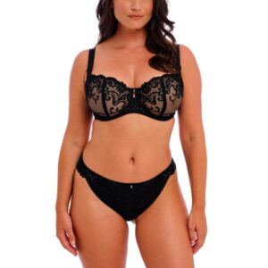 Fantasie Portia Balcony Bra Black with brazilian