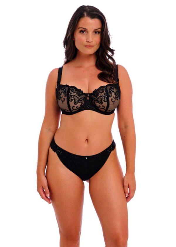 Fantasie Portia Balcony Bra Black with brazilian