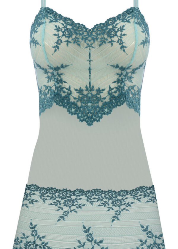 Wacoal Embrace Lace Chemise Eggshell Blue / Brittany Blue cutout