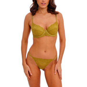 Wacoal Natsuki Tanga Antique Gold with balcony bra