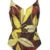 buy the Maryan Mehlhorn Folio Belted Swimsuit Botanic Copper