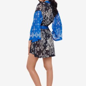 Miraclesuit Talavera Kimono Midnight Blue/White side