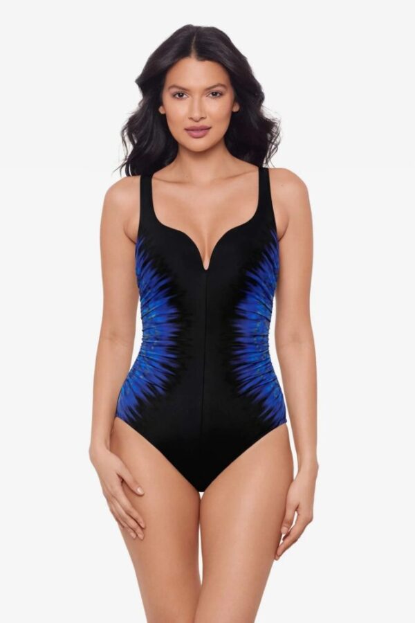 Miraclesuit Paka Mayan Temptress Swimsuit Black/Blue