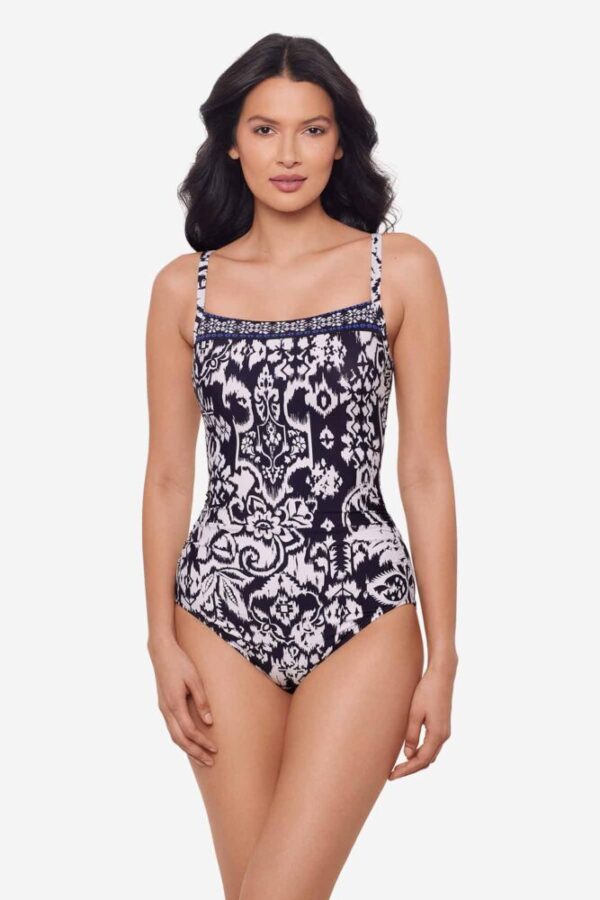 Miraclesuit Talavera Kara Swimsuit Midnight Blue/White