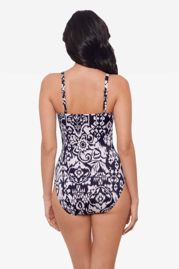 Miraclesuit Talavera Kara Swimsuit Midnight Blue/White back