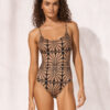 buy the Watercult Artisan Vibe Swimsuit Caramel Black