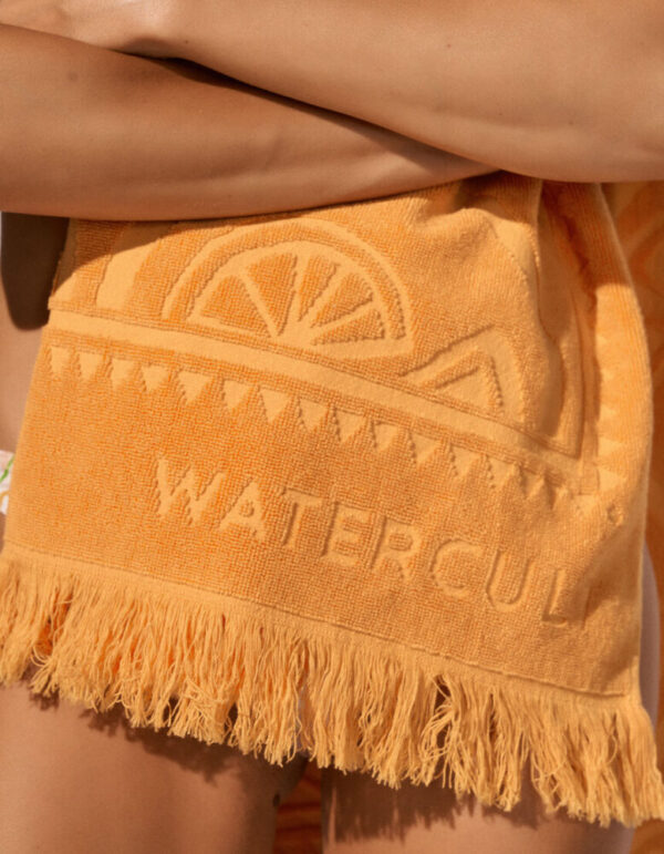 Watercult Beach Towel Vintage Orange close up