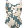 Watercult Floral Abstract Swimsuit Puffy Sky