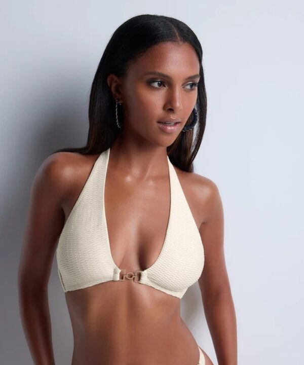 Aubade Shimmering Waters Bikini Set Golden White bikini top