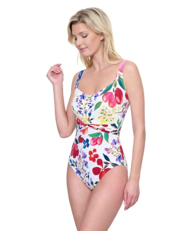 Gottex Garden Dream Swimsuit Off White Multi side