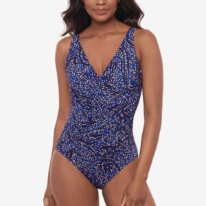 Miraclesuit Spotlight Oceanus Swimsuit Plum Multi