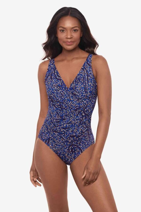 Miraclesuit Spotlight Oceanus Swimsuit Plum Multi