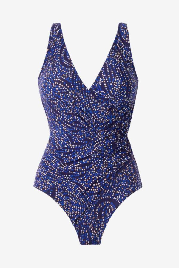 Miraclesuit Spotlight Oceanus Swimsuit Plum Multi cutout