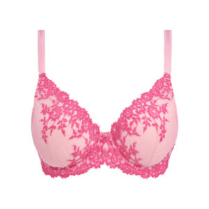 Wacoal Embrace Lace Plunge Bra Ballet Slipper / Chateau Rose cutout