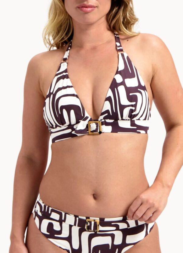 Cyell Eternal Bikini Set Brown/Cream close up