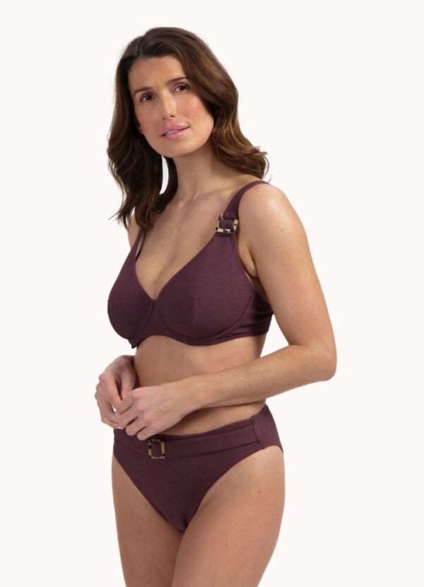 Cyell Wavy Brown Bikini Set side