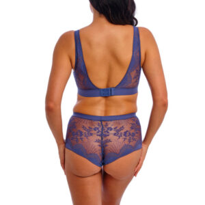 Wacoal Sensu Lace Bralette Dark Azure back