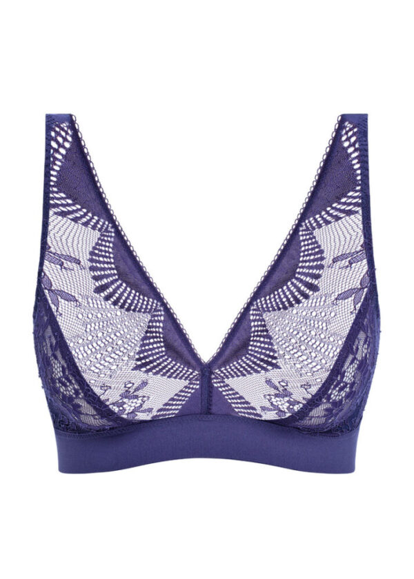 Wacoal Sensu Lace Bralette Dark Azure cutout