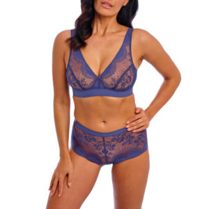 Wacoal Sensu Lace Bralette Dark Azure with short