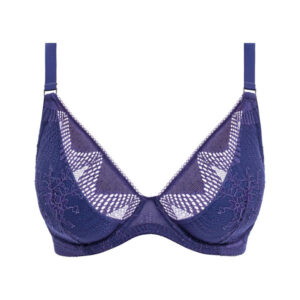 Wacoal Sensu Lace Plunge Bra Dark Azure cutout