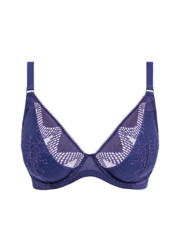 Wacoal Sensu Lace Plunge Bra Dark Azure cutout