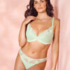 Model wearing Wacoal Most Divine Plunge Bra
