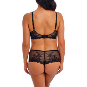 Back view of the Wacoal Vivid Attraction Bralette featuring adjustable straps and hook-and-eye closure.