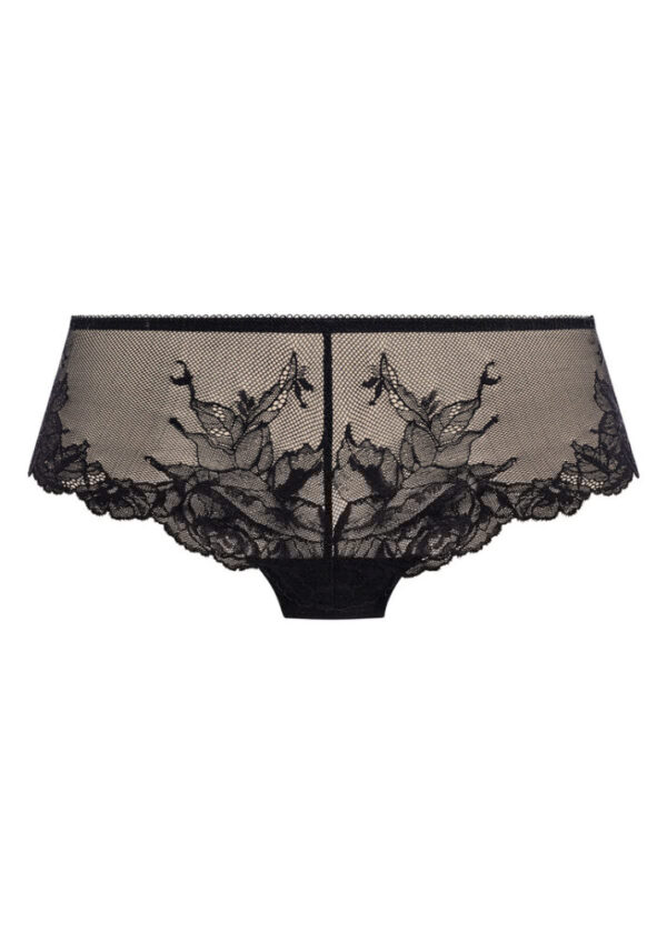 Detail shot of lace texture and stitching on the Wacoal Vivid Attraction Tanga.